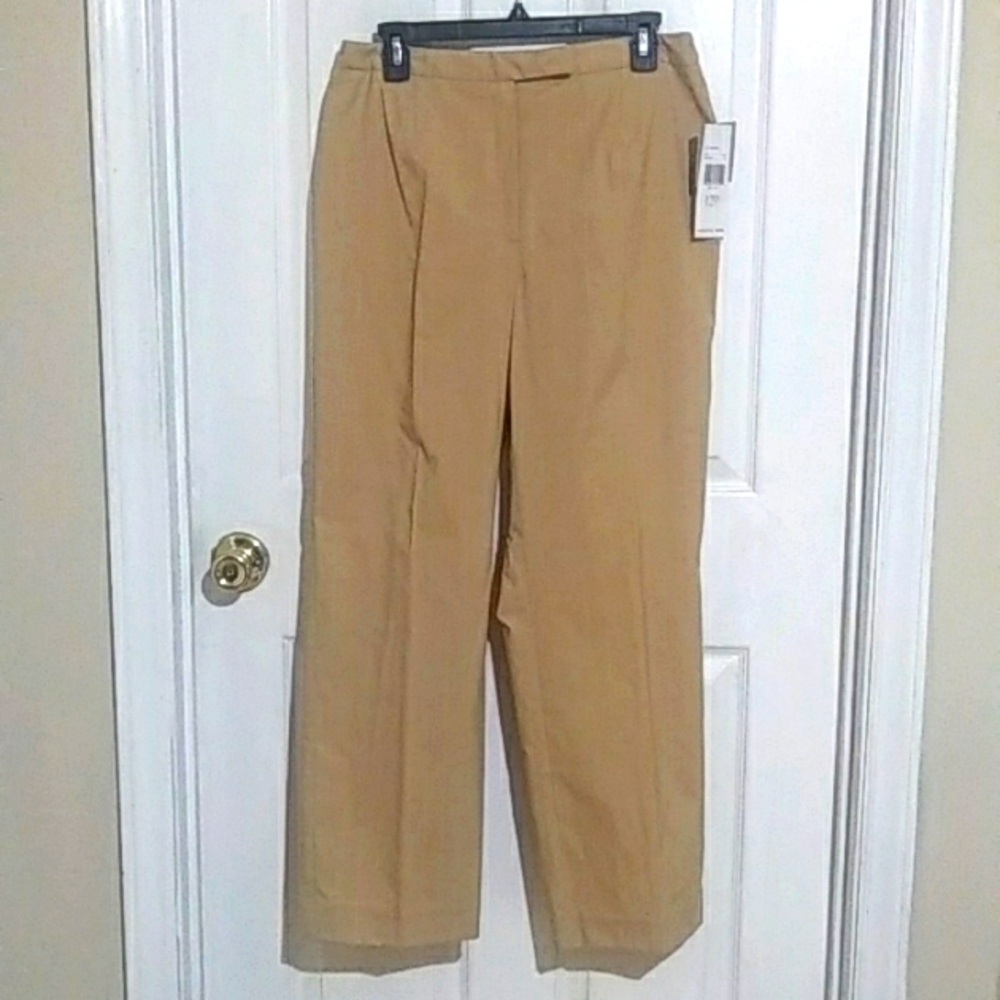 NWT Villager Keep it Soft Beige Casual Pants Women's Size 12 P